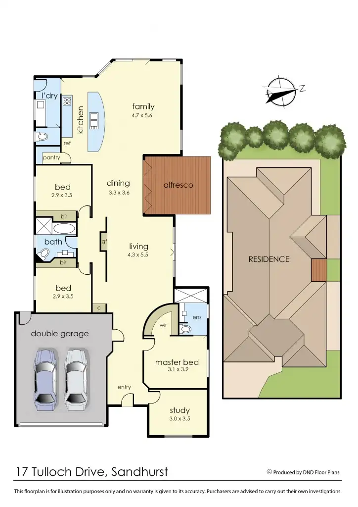 Floorplan of Homely house listing, 17 Tulloch Drive, Sandhurst VIC 3977