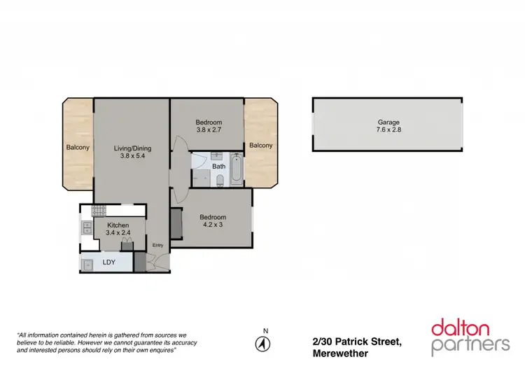 Floorplan of Homely unit listing, 2/30 Patrick Street, Merewether NSW 2291