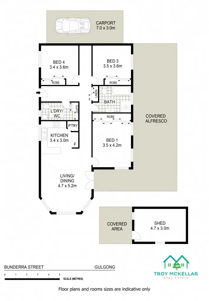 Floorplan of Homely house listing, 21 Bunderra Street, Gulgong NSW 2852
