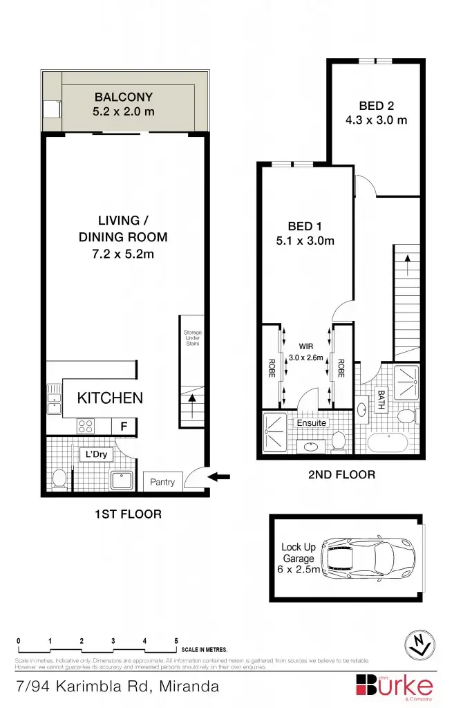 Floorplan of Homely apartment listing, 7/94 Karimbla Road, Miranda NSW 2228