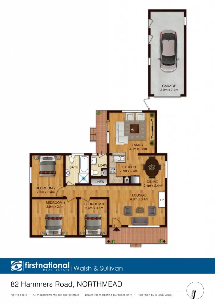 Floorplan of Homely house listing, 82 Hammers Road, Northmead NSW 2152