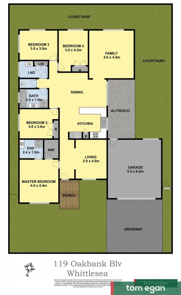 Floorplan of Homely house listing, 119 Oakbank Boulevard, Whittlesea VIC 3757