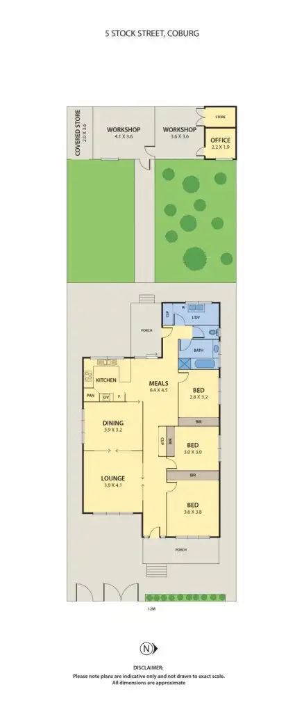 Floorplan of Homely house listing, 5 Stock Street, Coburg VIC 3058