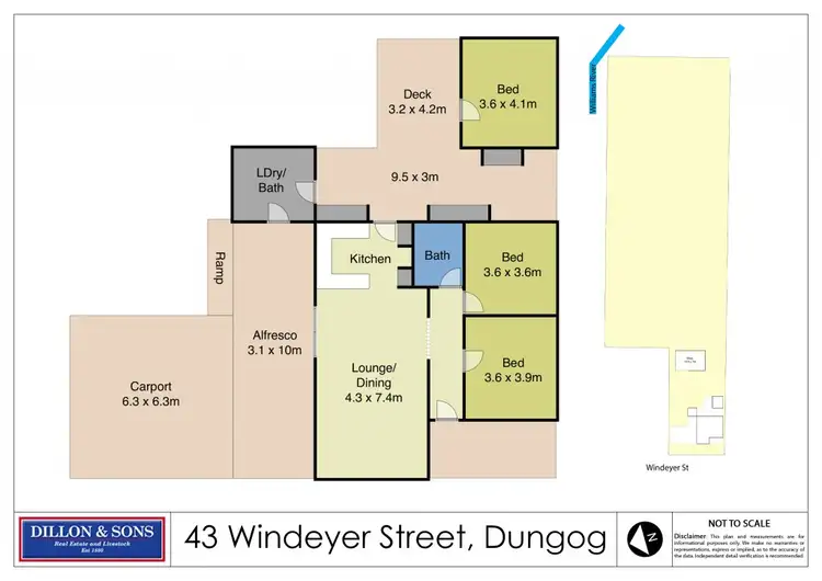 Floorplan of Homely house listing, 43 Windeyer Street, Dungog NSW 2420