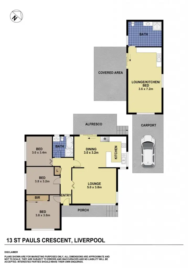 Floorplan of Homely house listing, 13 St Pauls Crescent, Liverpool NSW 2170
