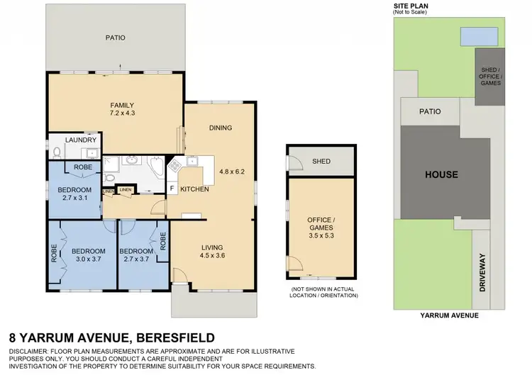 Floorplan of Homely house listing, 8 Yarrum Avenue, Beresfield NSW 2322