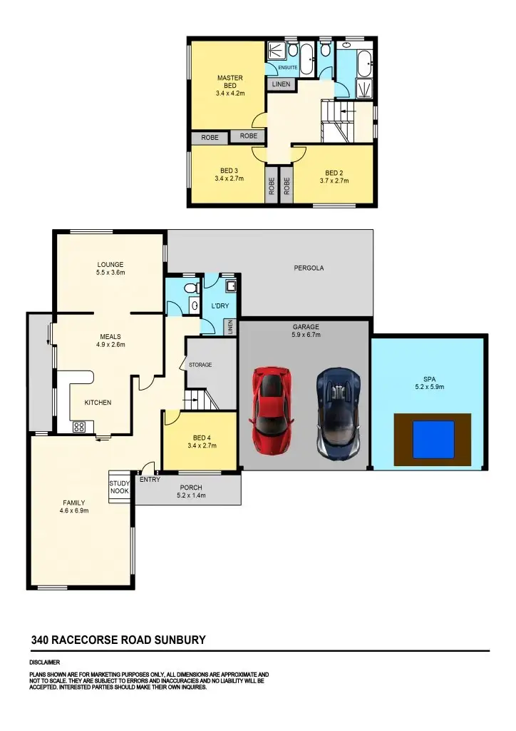 Floorplan of Homely house listing, 340 Racecourse Road, Sunbury VIC 3429