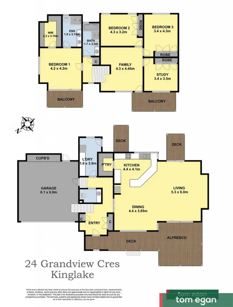 Floorplan of Homely house listing, 24 Grandview Crescent, Kinglake Central VIC 3757