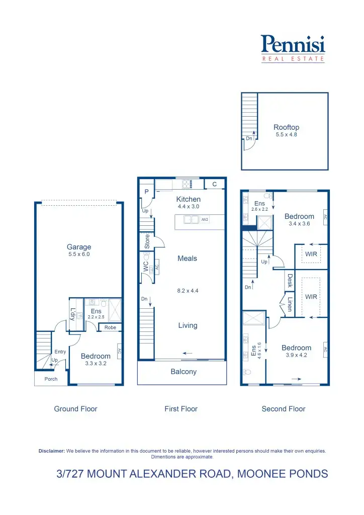 Floorplan of Homely house listing, 3/727 Mount Alexander Road, Moonee Ponds VIC 3039