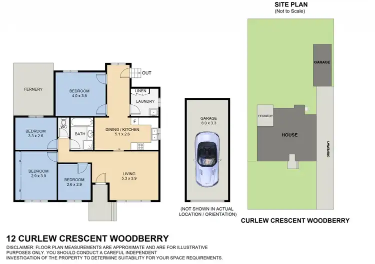 Floorplan of Homely house listing, 12 Curlew Crescent, Woodberry NSW 2322
