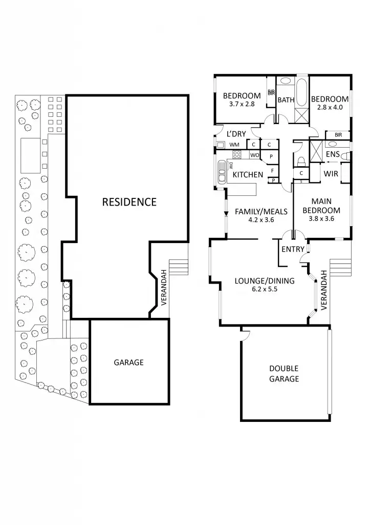 Floorplan of Homely townhouse listing, 4/14 Mantell Street, Doncaster East VIC 3109