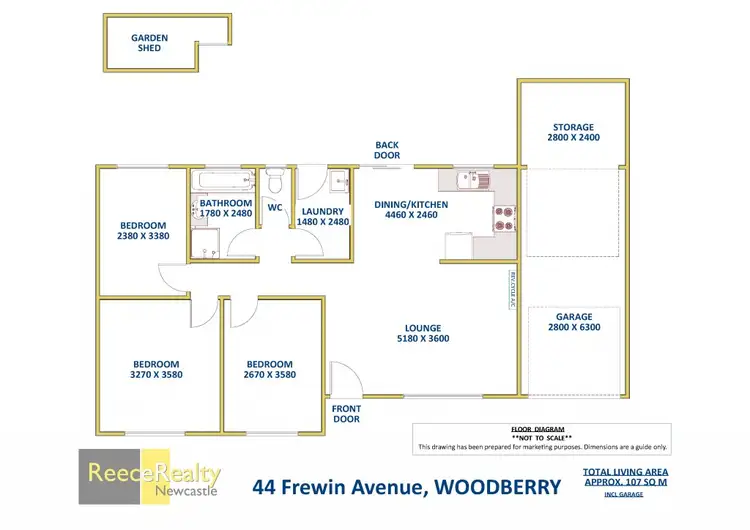 Floorplan of Homely house listing, 44 Frewin Avenue, Woodberry NSW 2322