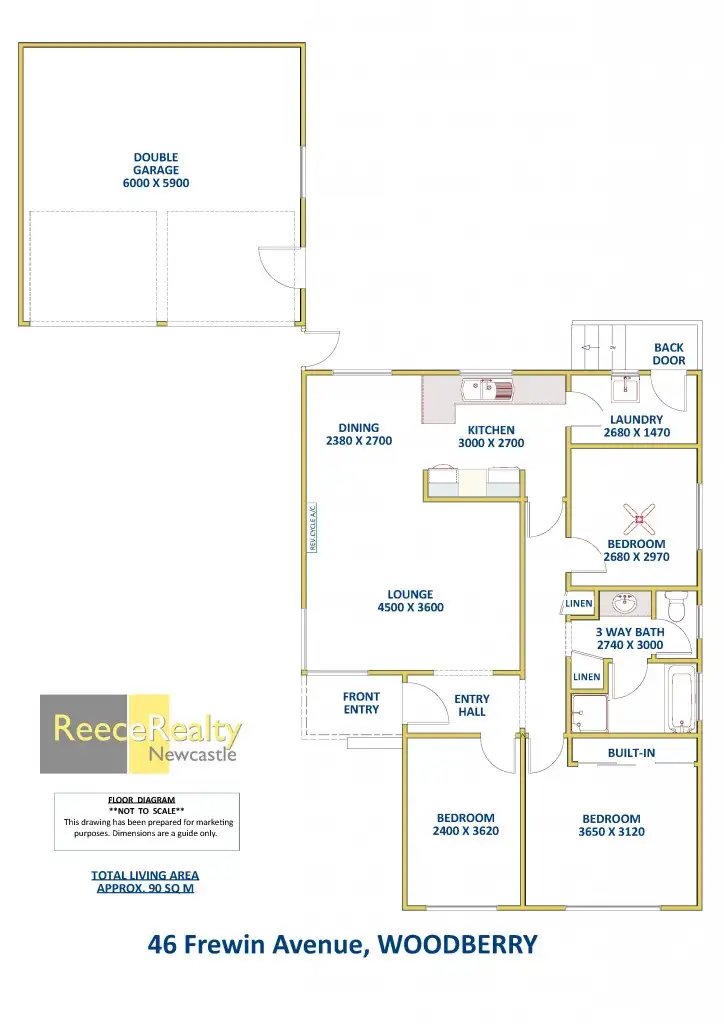 Floorplan of Homely house listing, 46 Frewin Avenue, Woodberry NSW 2322