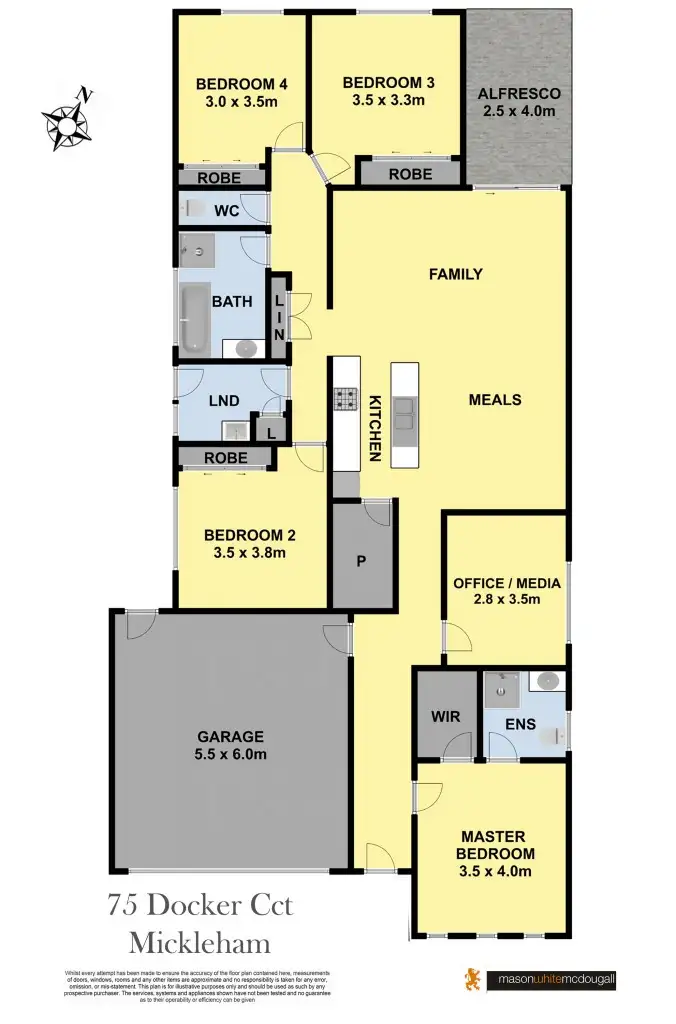 Floorplan of Homely house listing, 75 Docker Circuit, Mickleham VIC 3064
