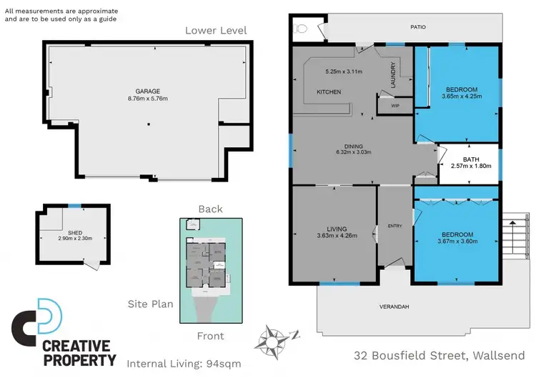 Floorplan of Homely house listing, 32 Bousfield Street, Wallsend NSW 2287