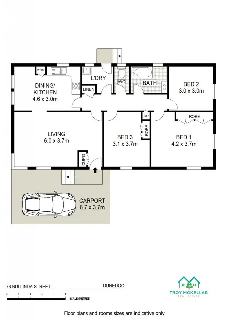 Floorplan of Homely house listing, 76 Bullinda Street, Dunedoo NSW 2844