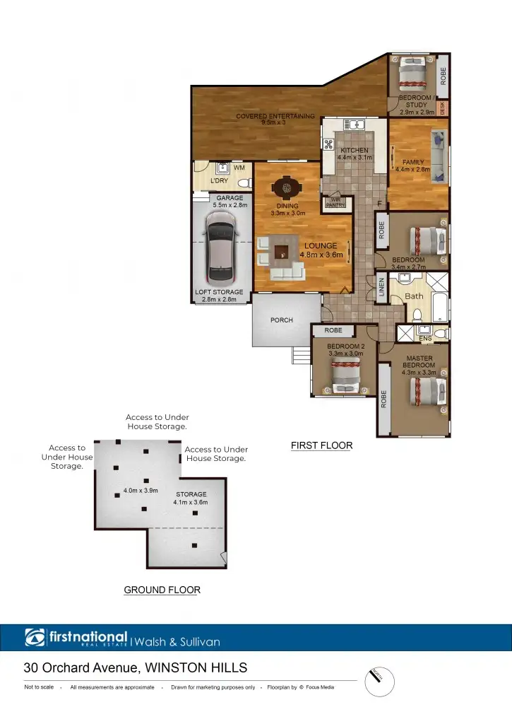 Floorplan of Homely house listing, 30 Orchard Avenue, Winston Hills NSW 2153