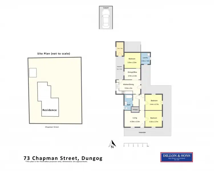 Floorplan of Homely house listing, 73 Chapman Street, Dungog NSW 2420