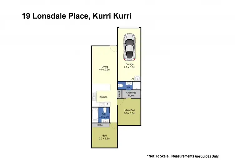 Floorplan of Homely semi-detached listing, 19 Lonsdale Place, Kurri Kurri NSW 2327
