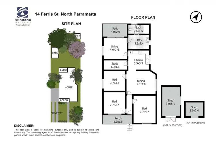 Floorplan of Homely house listing, 14 Ferris Street, North Parramatta NSW 2151