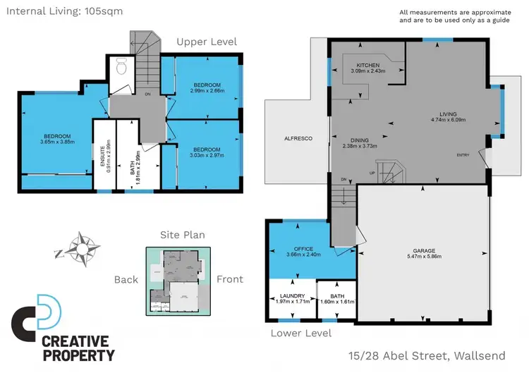 Floorplan of Homely house listing, 15/28 Abel Street, Wallsend NSW 2287