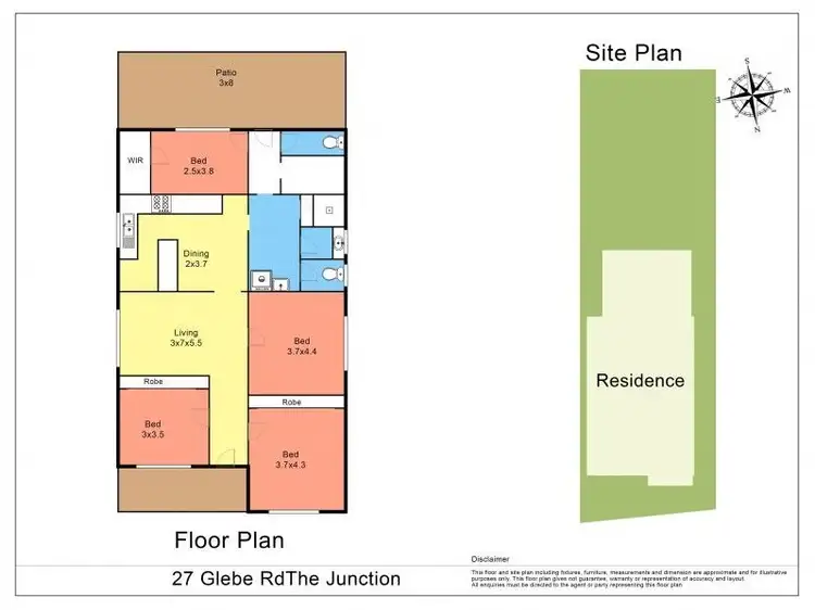 Floorplan of Homely house listing, 27 Glebe Road, The Junction NSW 2291