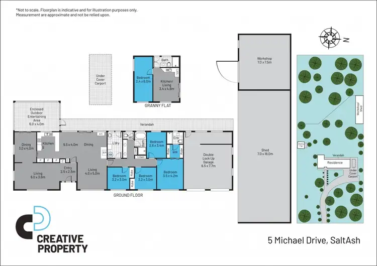 Floorplan of Homely house listing, 5 Michael Drive, Salt Ash NSW 2318