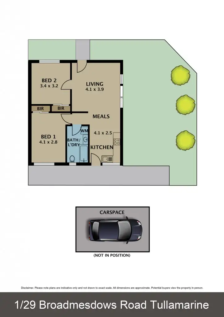 Floorplan of Homely unit listing, 1/29 Broadmeadows Road, Tullamarine VIC 3043