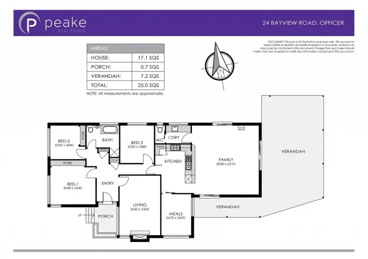 Floorplan of Homely house listing, 24 Bayview Road, Officer VIC 3809