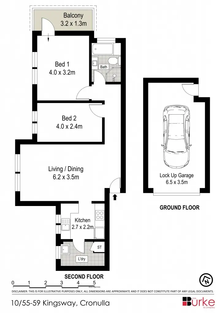 Floorplan of Homely apartment listing, 10/55-57 Kingsway, Cronulla NSW 2230