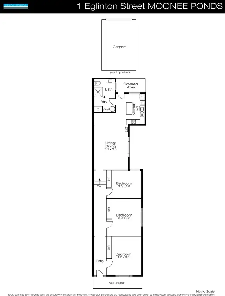 Floorplan of Homely house listing, 1 Eglinton Street, Moonee Ponds VIC 3039