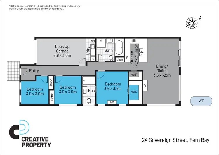 Floorplan of Homely semi-detached listing, 2/24 Sovereign Street, Fern Bay NSW 2295