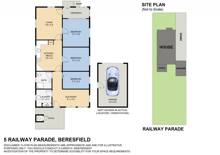 Floorplan of Homely house listing, 5 Railway Parade, Beresfield NSW 2322