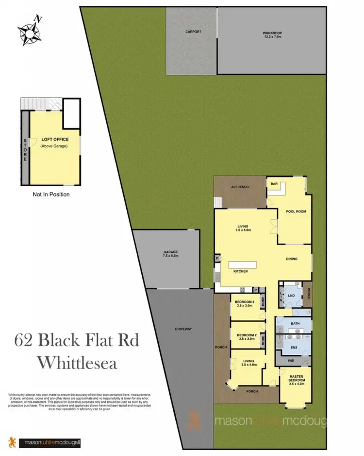 Floorplan of Homely house listing, 62 Black Flat Road, Whittlesea VIC 3757