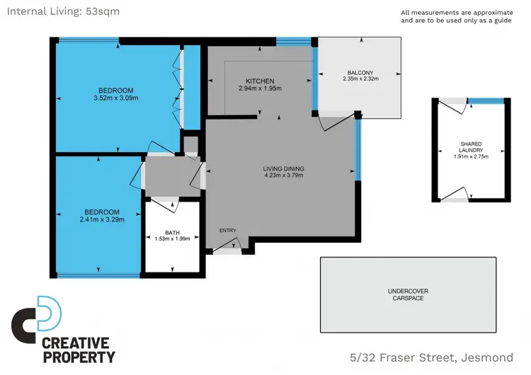 Floorplan of Homely unit listing, 5/32 Fraser Street, Jesmond NSW 2299