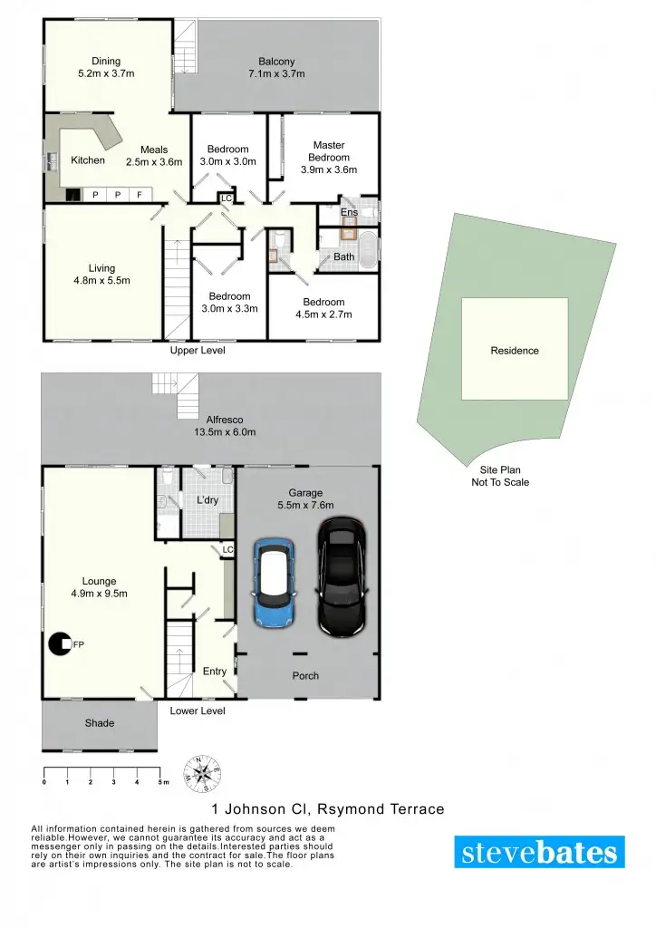 Floorplan of Homely house listing, 1 Johnson Close, Raymond Terrace NSW 2324