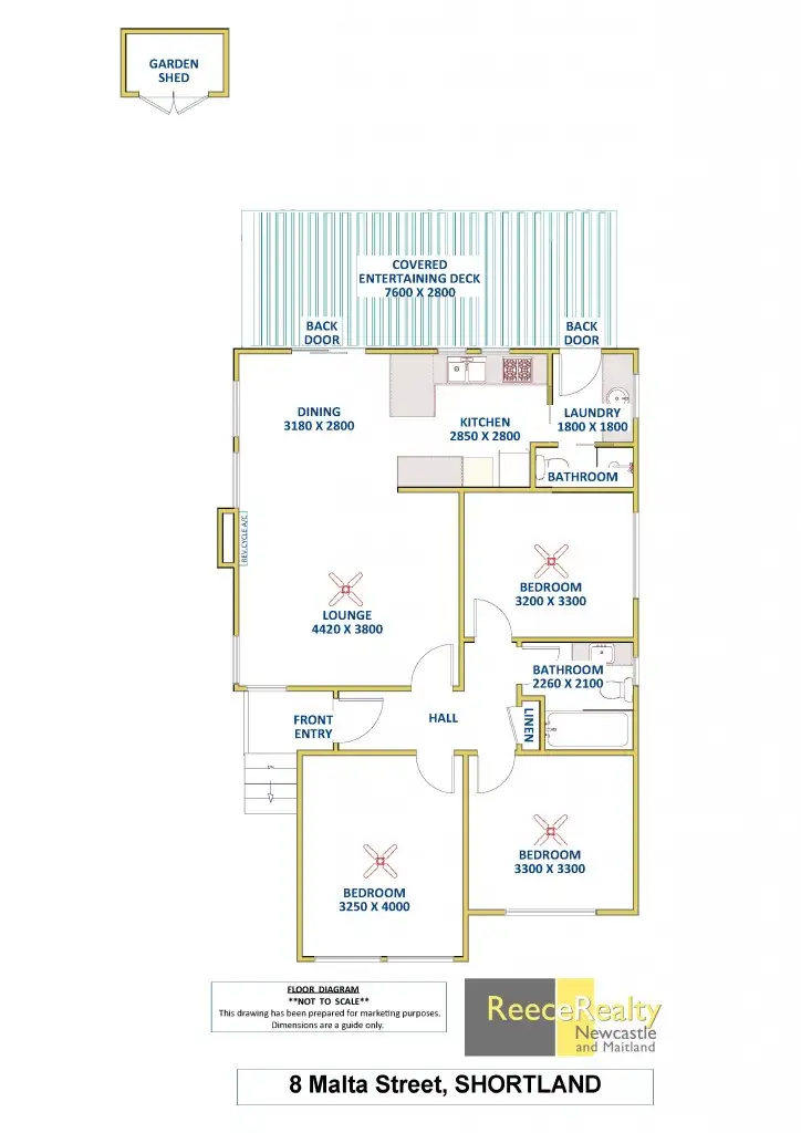 Floorplan of Homely house listing, 8 Malta Street, Shortland NSW 2307