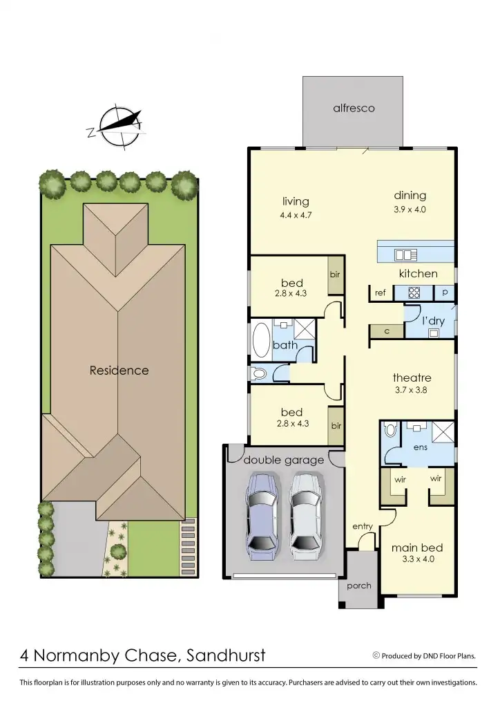 Floorplan of Homely house listing, 4 Normanby Chase, Sandhurst VIC 3977