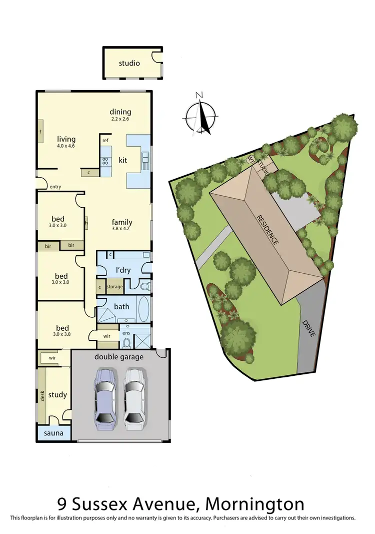 Floorplan of Homely house listing, 9 Sussex Avenue, Mornington VIC 3931