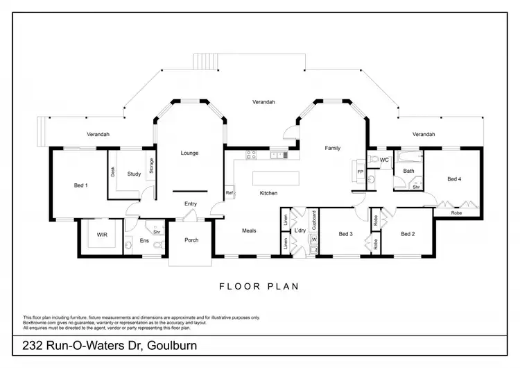 Floorplan of Homely house listing, 232 Run-O-Waters Drive, Goulburn NSW 2580