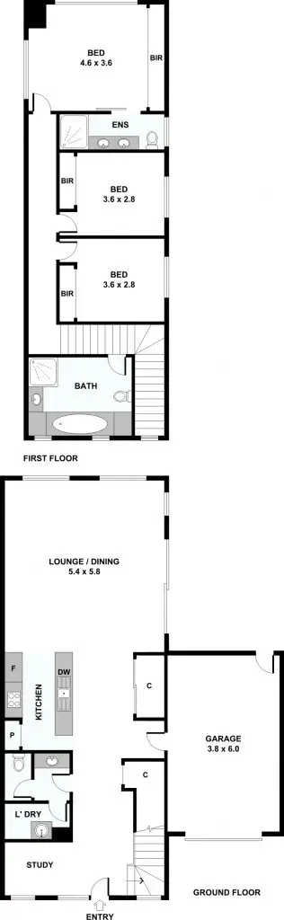 Floorplan of Homely house listing, 1a Bennett Street, Sunshine West VIC 3020