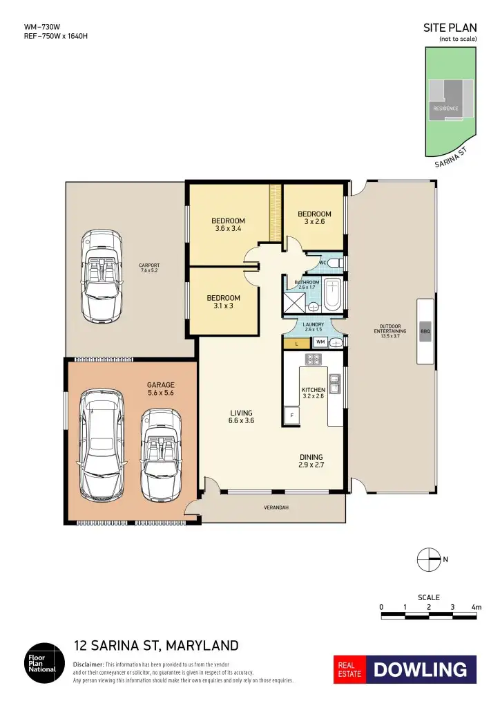 Floorplan of Homely house listing, 12 Sarina Street, Maryland NSW 2287