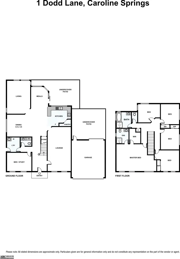 Floorplan of Homely house listing, 1 Dodd Lane, Caroline Springs VIC 3023