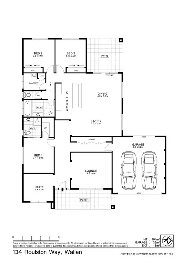 Floorplan of Homely house listing, 134 Roulston Way, Wallan VIC 3756