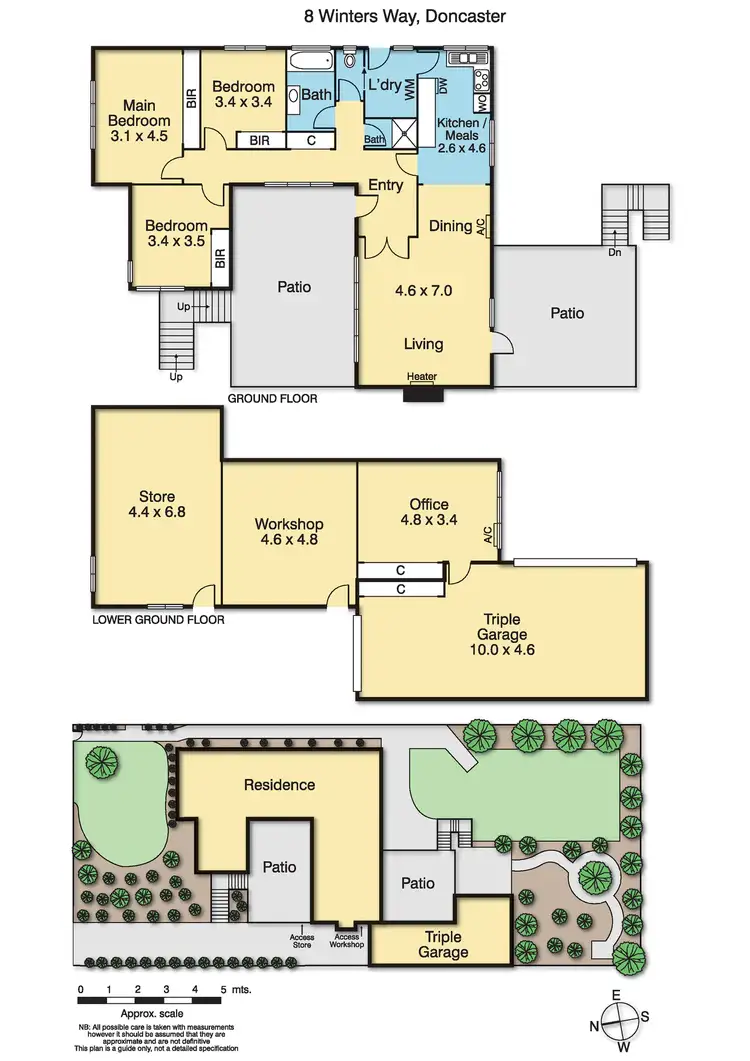 Floorplan of Homely house listing, 8 Winters Way, Doncaster VIC 3108