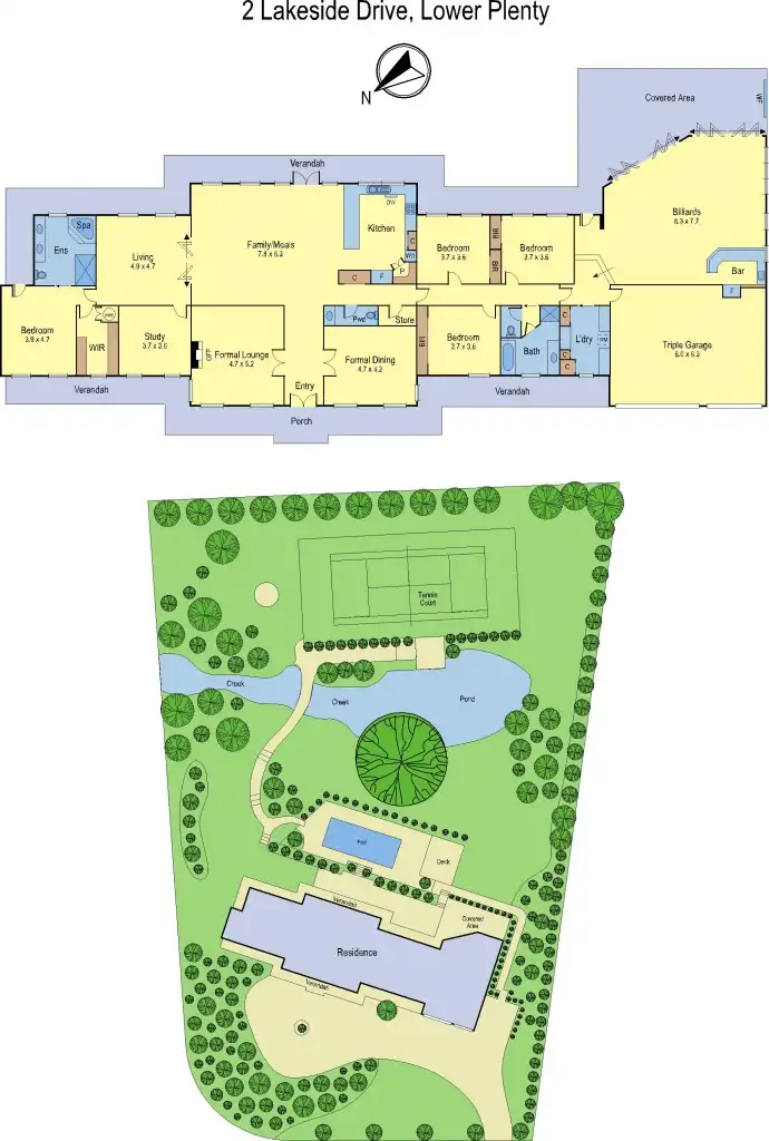 Floorplan of Homely house listing, 2 Lakeside Drive, Lower Plenty VIC 3093