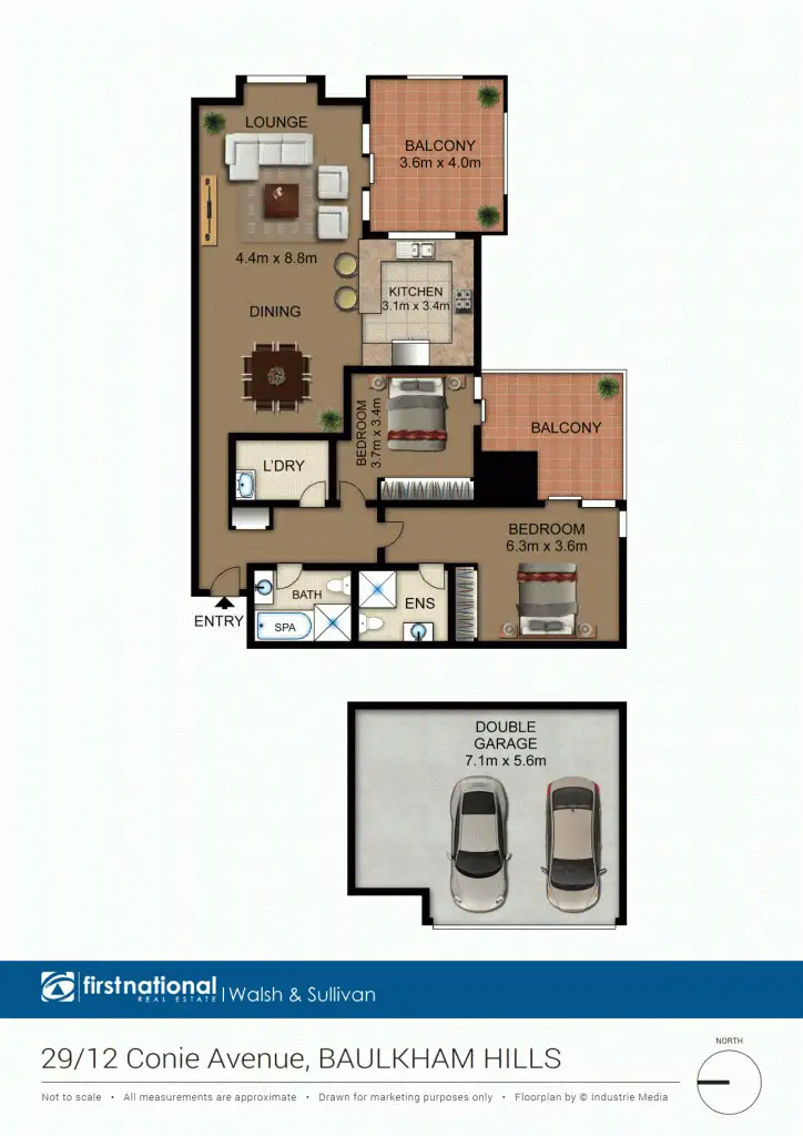 Floorplan of Homely apartment listing, 29/12-18 Conie Ave, Baulkham Hills NSW 2153