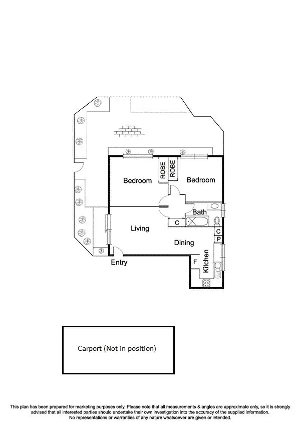 Floorplan of Homely unit listing, 1/35 Collins Street, Mentone VIC 3194