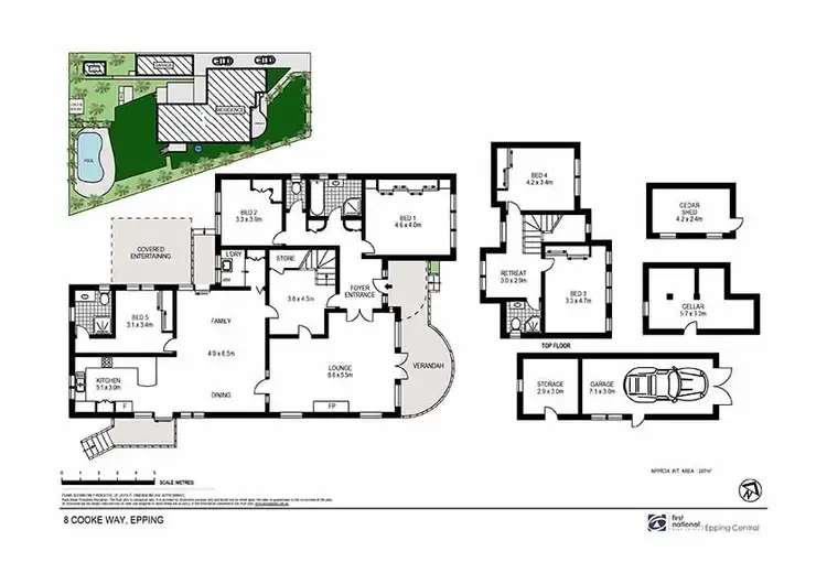 Floorplan of Homely house listing, 8 Cooke Way, Epping NSW 2121