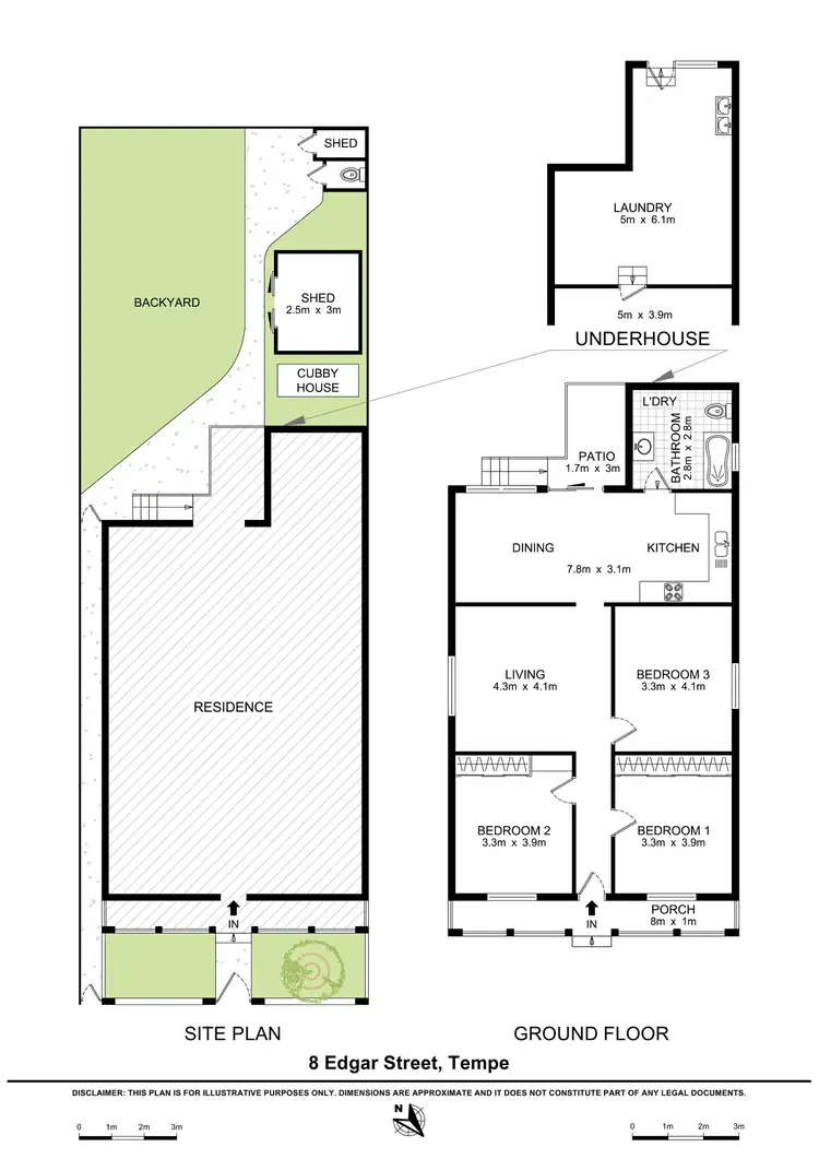 Floorplan of Homely house listing, 8 Edgar Street, Tempe NSW 2044